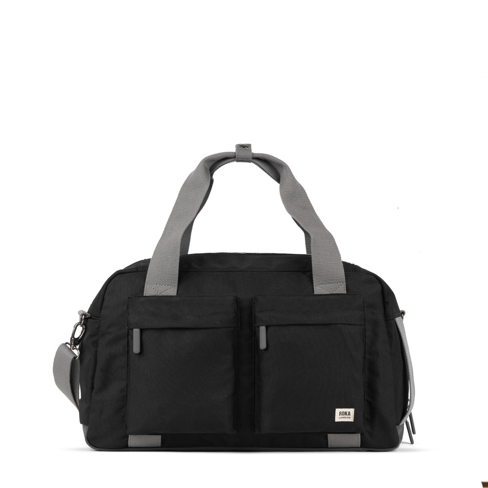 Roka London Gatwick Duffel Bag, Ash (Recycled Canvas)