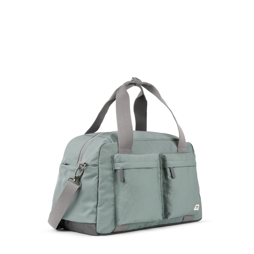 Roka London Gatwick Medium Duffel Bag, Pewter (Recycled Canvas)