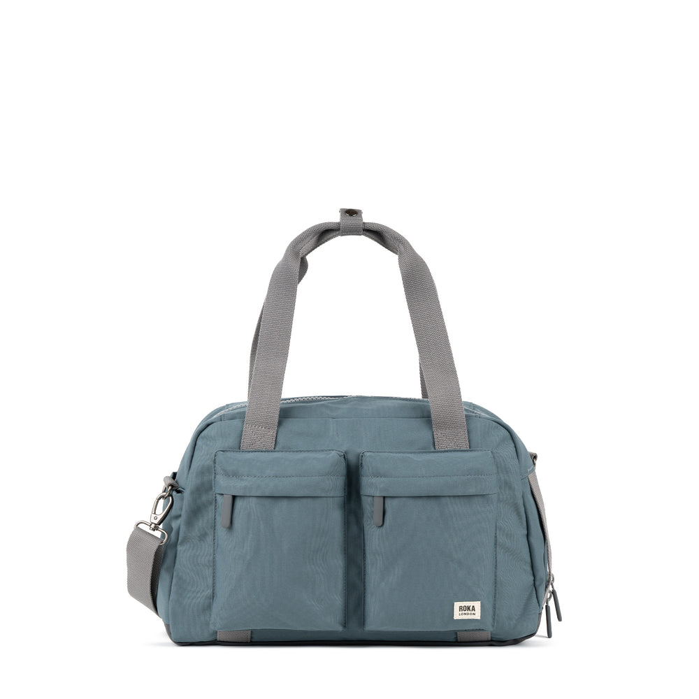 Roka London Gatwick Duffel  Bag, Airforce (Recycled Canvas)