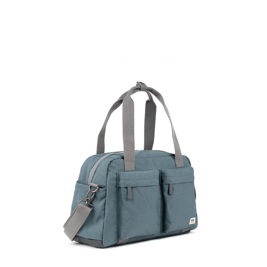 Roka London Gatwick Small Duffel  Bag, Airforce (Recycled Canvas)