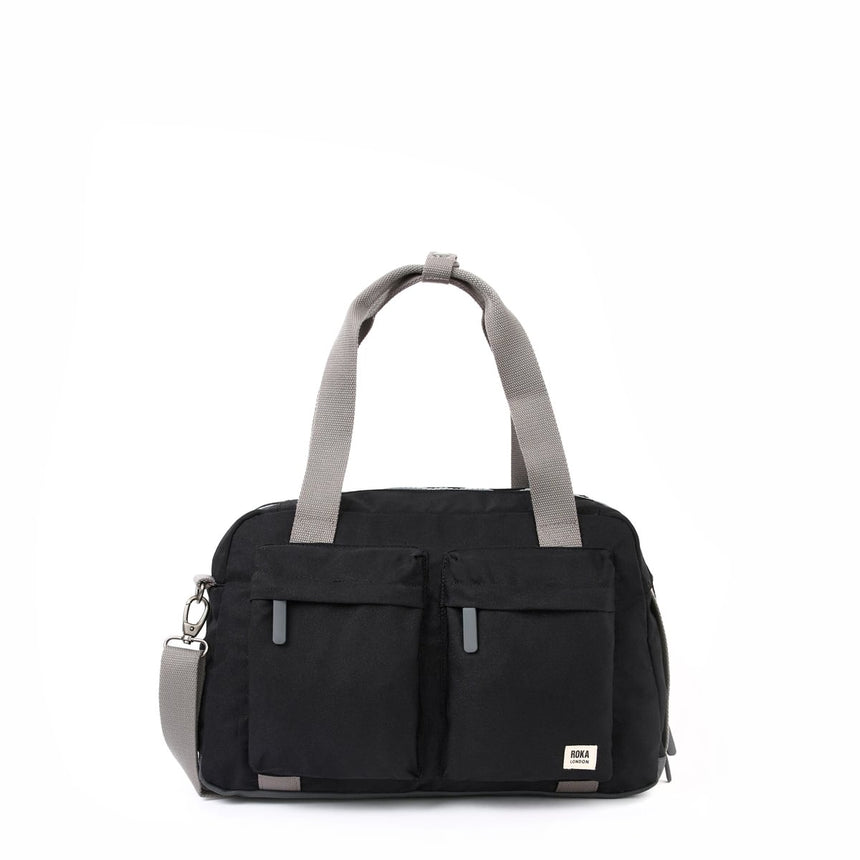 Roka London Gatwick Duffel Bag, Ash (Recycled Canvas)