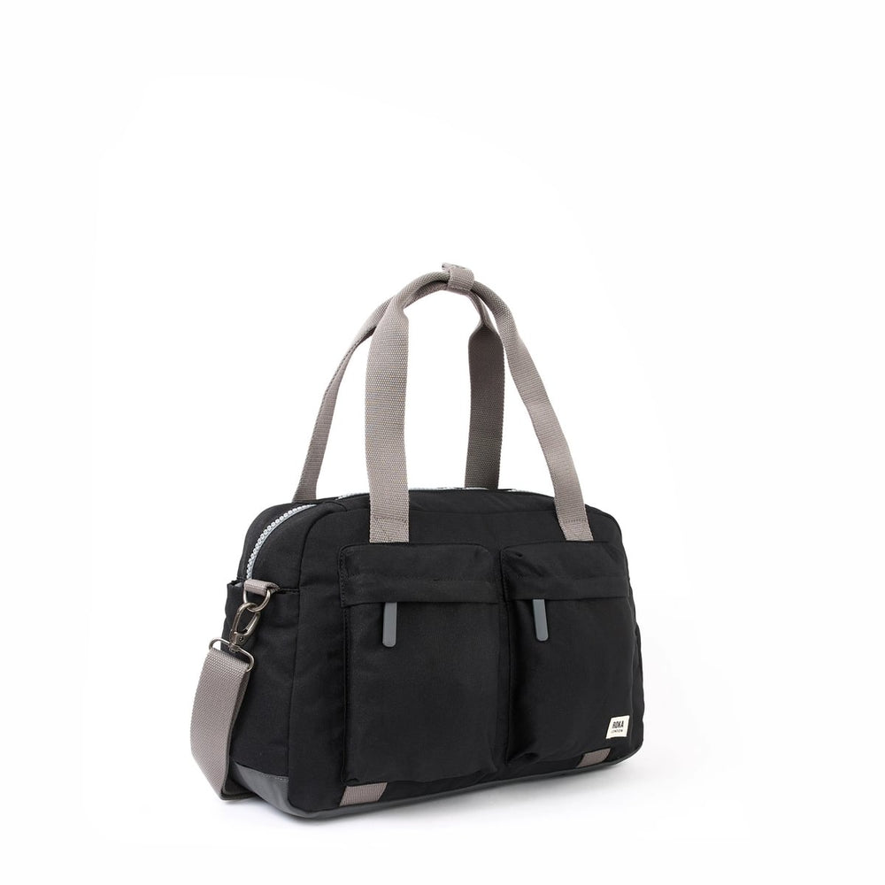 Roka London Gatwick Duffel Bag, Ash (Recycled Canvas)