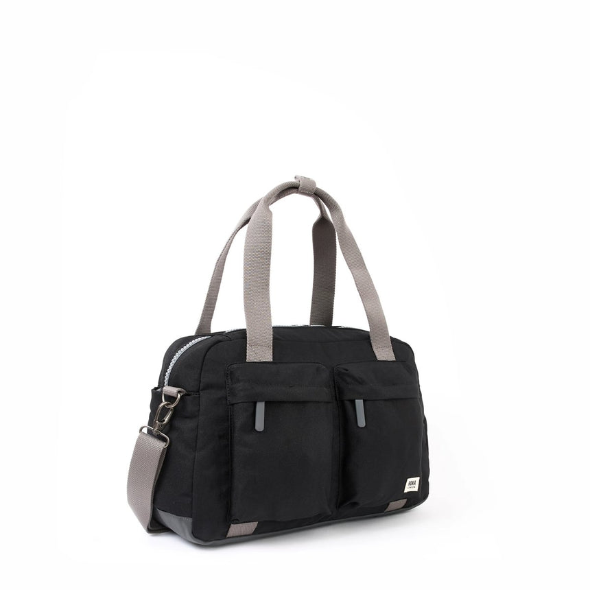 Roka London Gatwick Duffel Bag, Ash (Recycled Canvas)