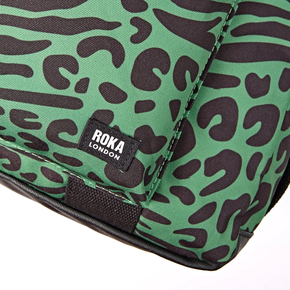 Roka London Gatwick Medium  Duffel Bag, Mixed Animal (Recycled Canvas)