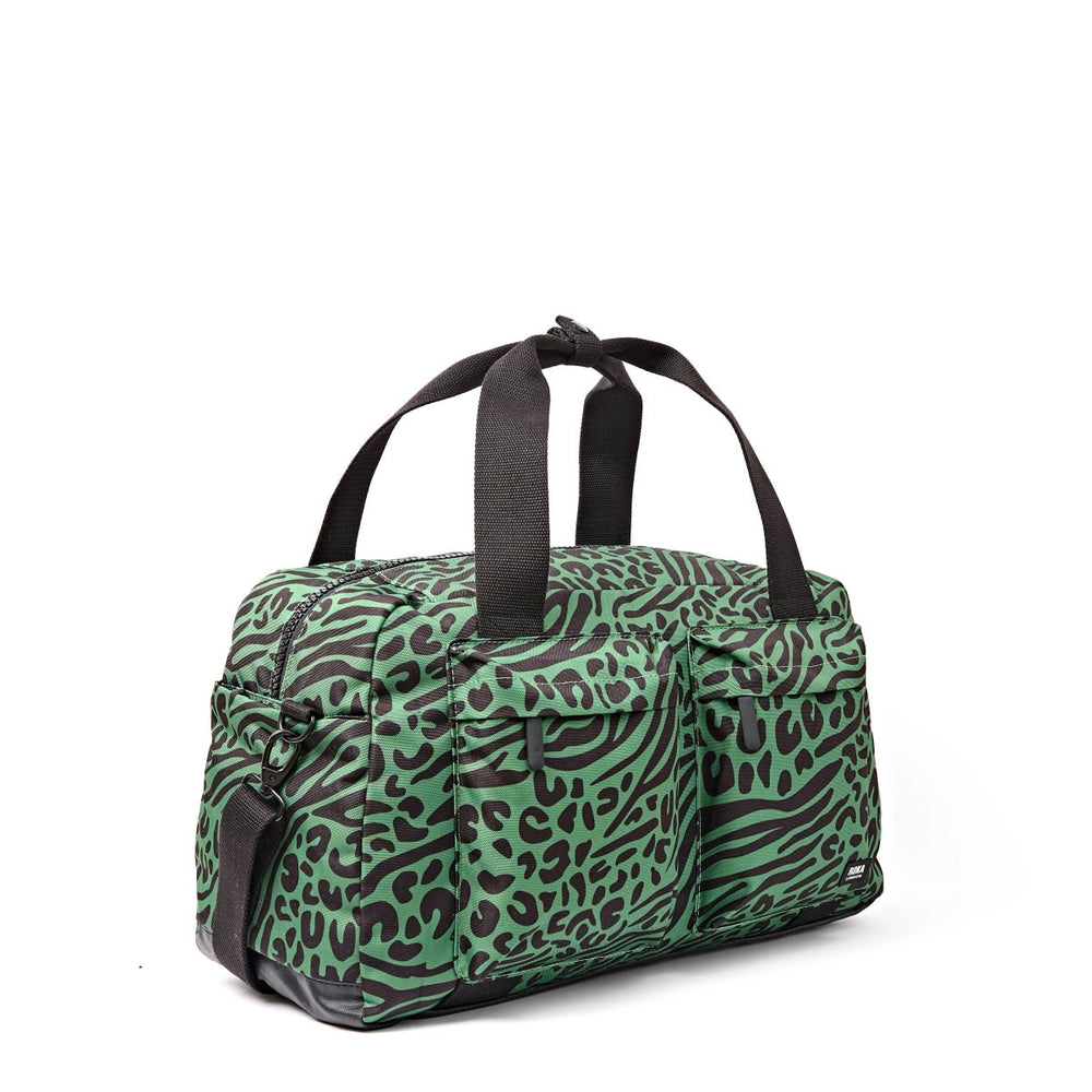Roka London Gatwick Medium  Duffel Bag, Mixed Animal (Recycled Canvas)