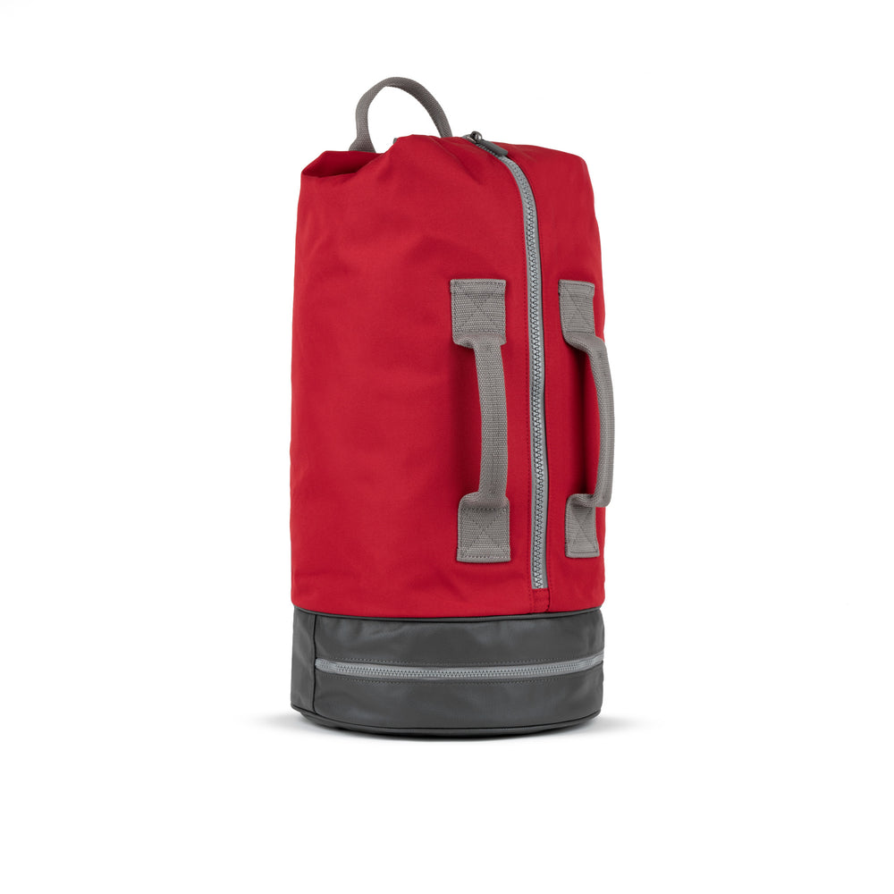 Roka London Heathrow Duffel Bag, Mars Red (Recycled Canvas)