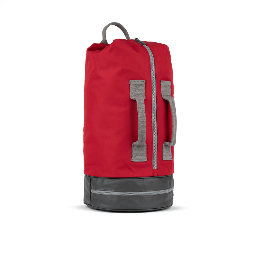 Roka London Heathrow Duffl Bag, Mars Red (Recycled Canvas)