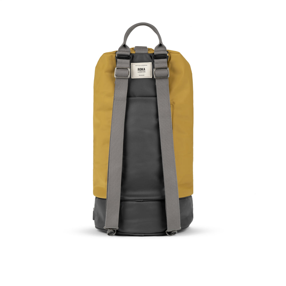 Roka London Heathrow Duffel Bag, Corn (Recycled Nylon)
