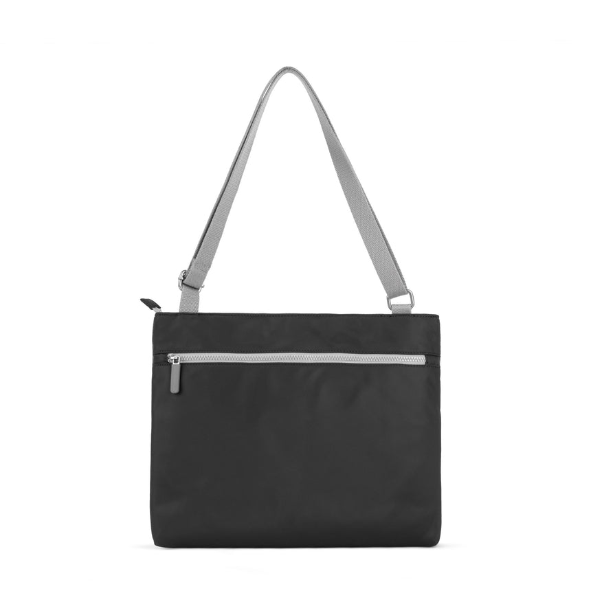 Roka London Moorgate M Tote Bag, Black (Recycled Nylon )