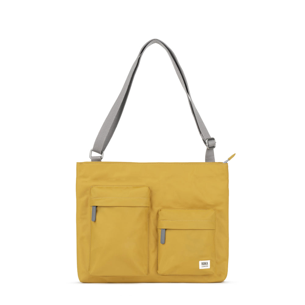 Roka London Moorgate M Tote Bag, Corn (Recycled Nylon )