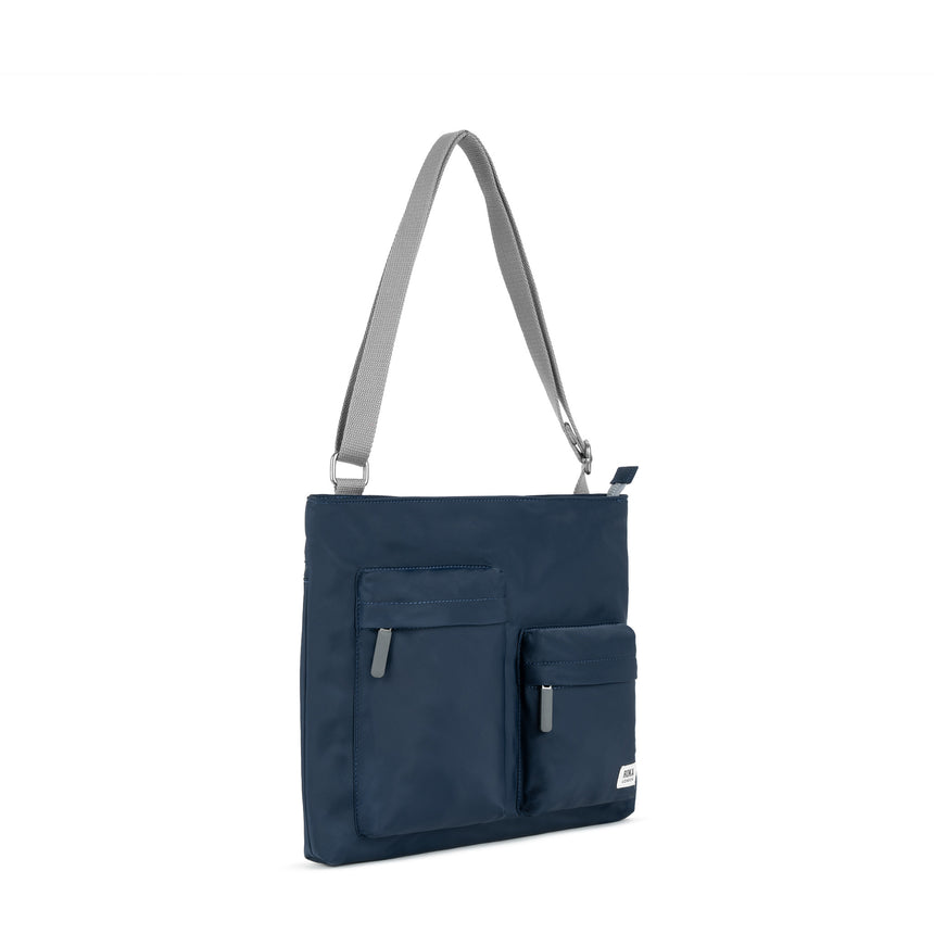 Roka London Moorgate M Tote Bag, Midnight (Recycled Nylon )