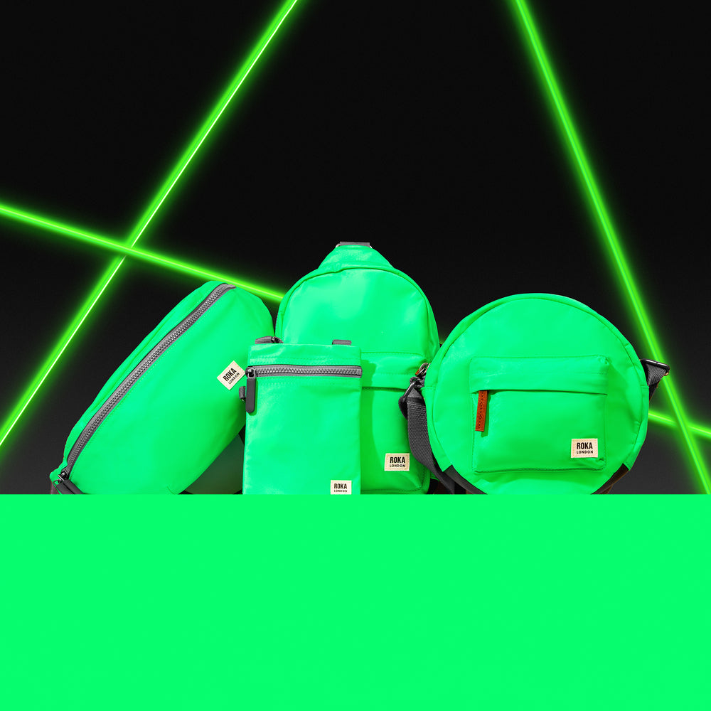 Roka London Chelsea Crossbody Phone Bag, Shamrock  (Recycled Nylon)