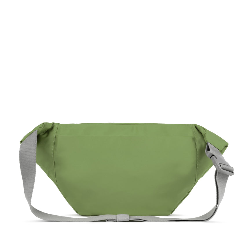 Roka London Oval M Cross Body Bag, Avocado ( Recycled Nylon)