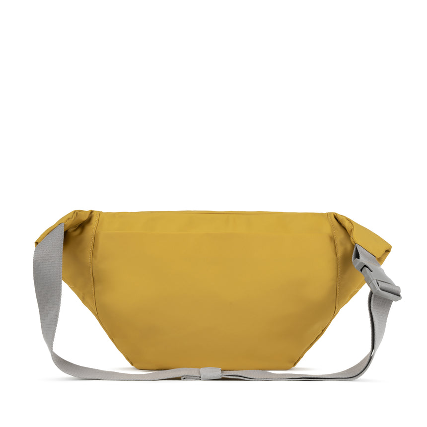 Roka London Oval M Cross Body Bag, Corn ( Recycled Nylon)