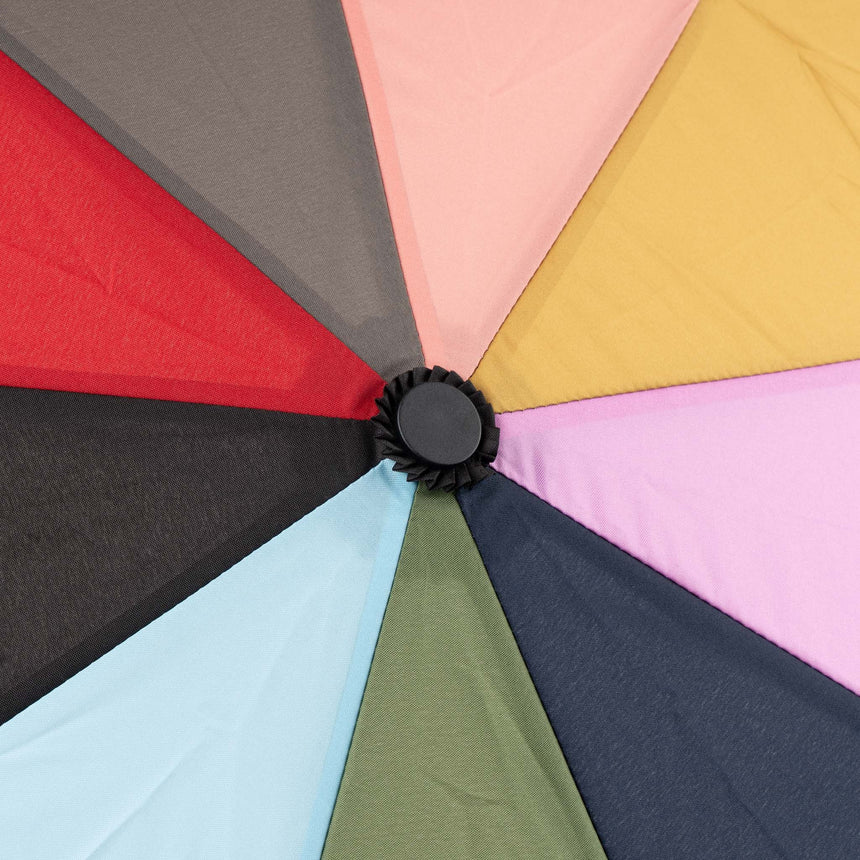 Roka London Waterloo Sustainable Umbrella, Bright Rainbow