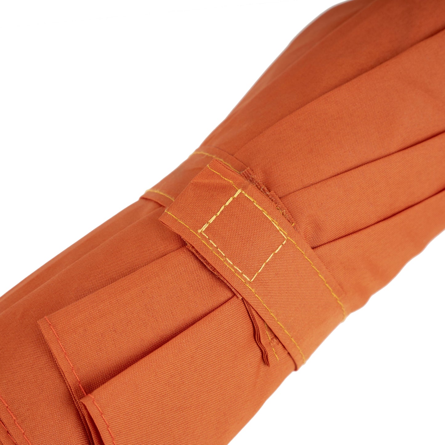 Roka London Waterloo Sustainable Umbrella, Burnt Orange & Black