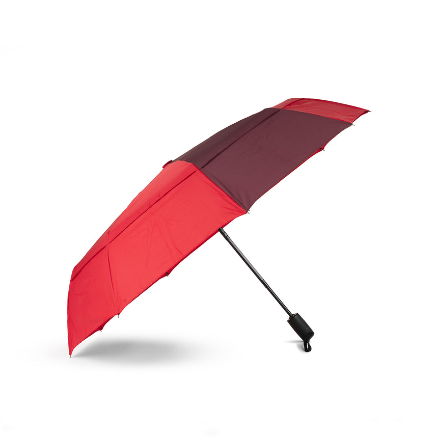 Roka London Waterloo Sustainable Umbrella, Cranberry & Plum