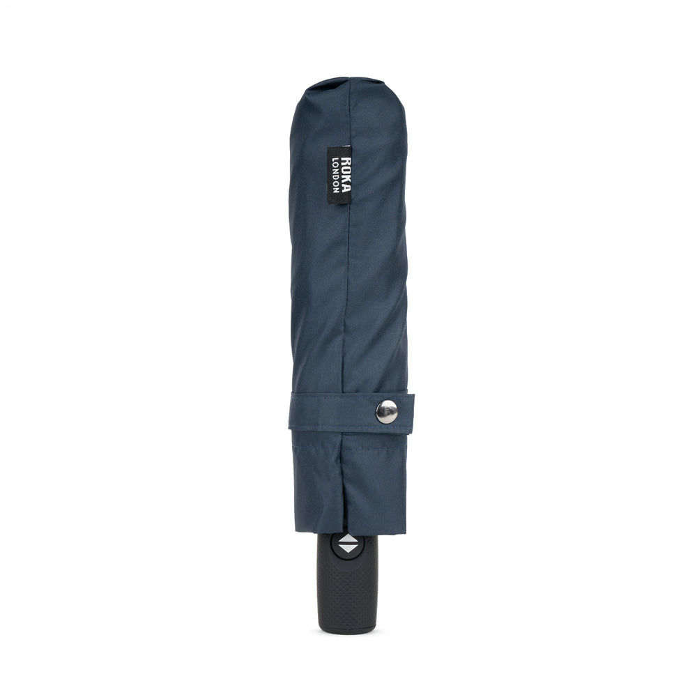 Roka London Waterloo Sustainable Umbrella, Midnight & Corn