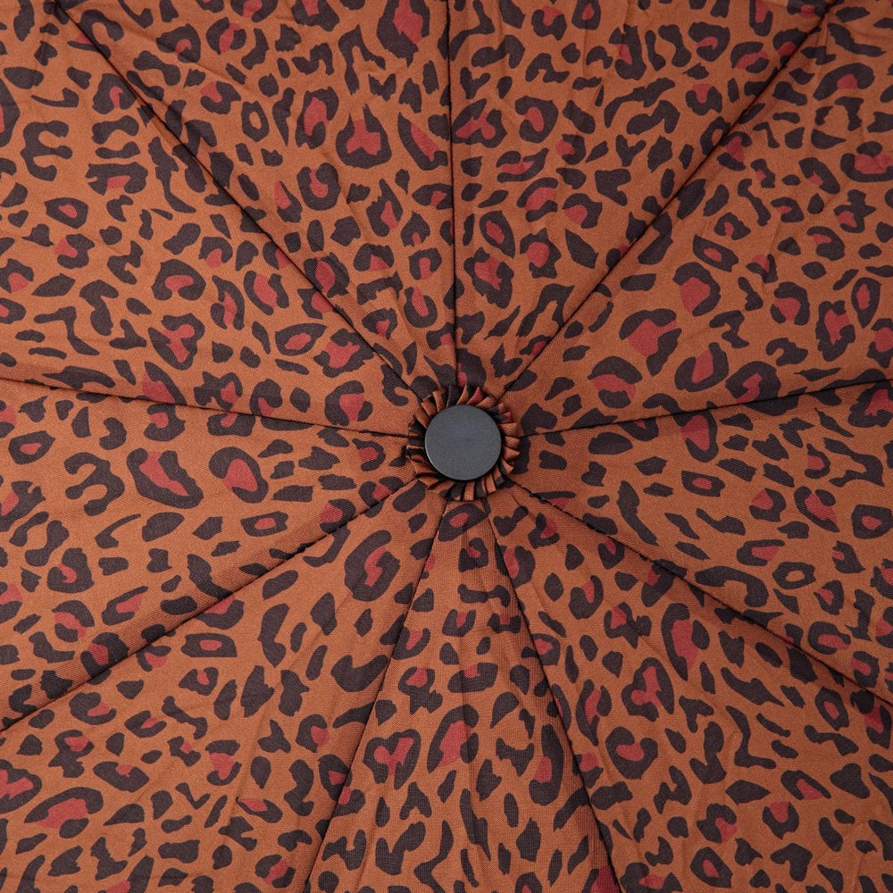 Roka London Waterloo Sustainable Umbrella, Mini Leopard