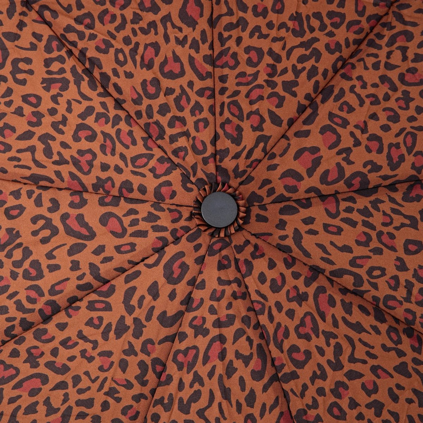 Roka London Waterloo Sustainable Umbrella, Mini Leopard