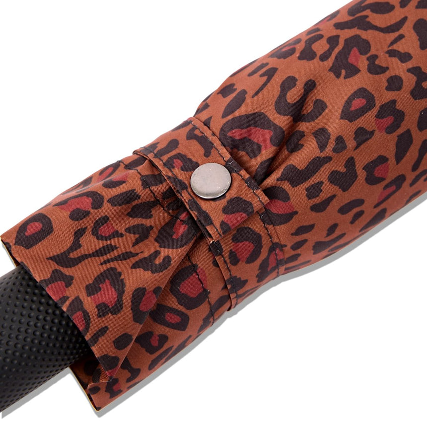 Roka London Waterloo Sustainable Umbrella, Mini Leopard