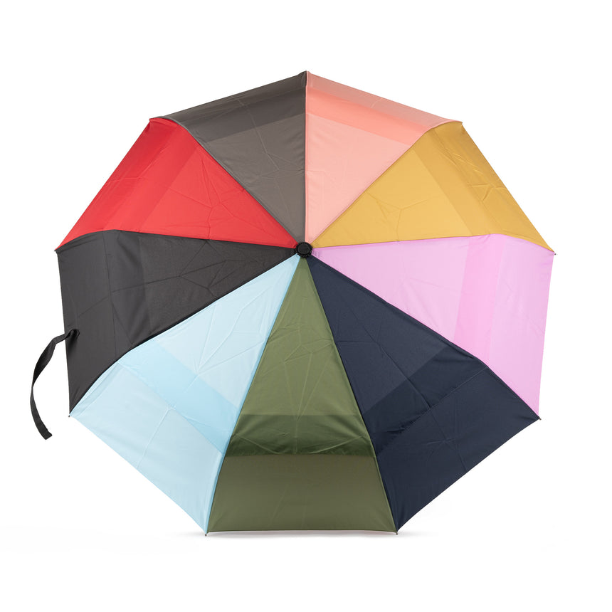 Roka London Waterloo Sustainable Umbrella, Bright Rainbow