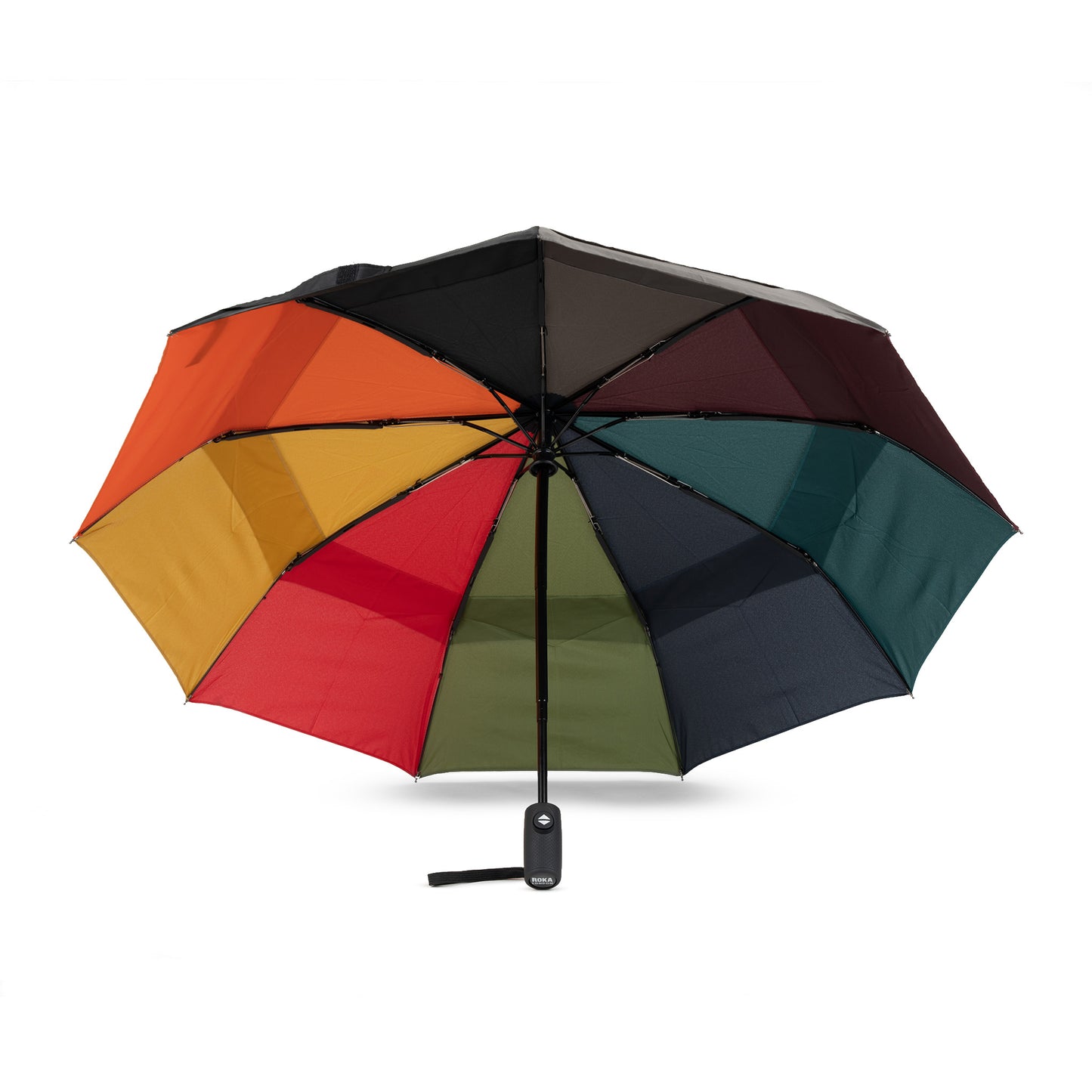 Roka London Waterloo Sustainable Umbrella, Rainbow