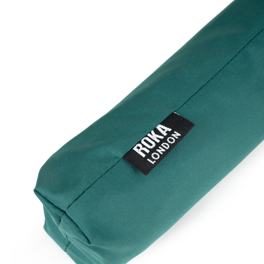 Roka London Waterloo Sustainable Umbrella,Teal & Midnight