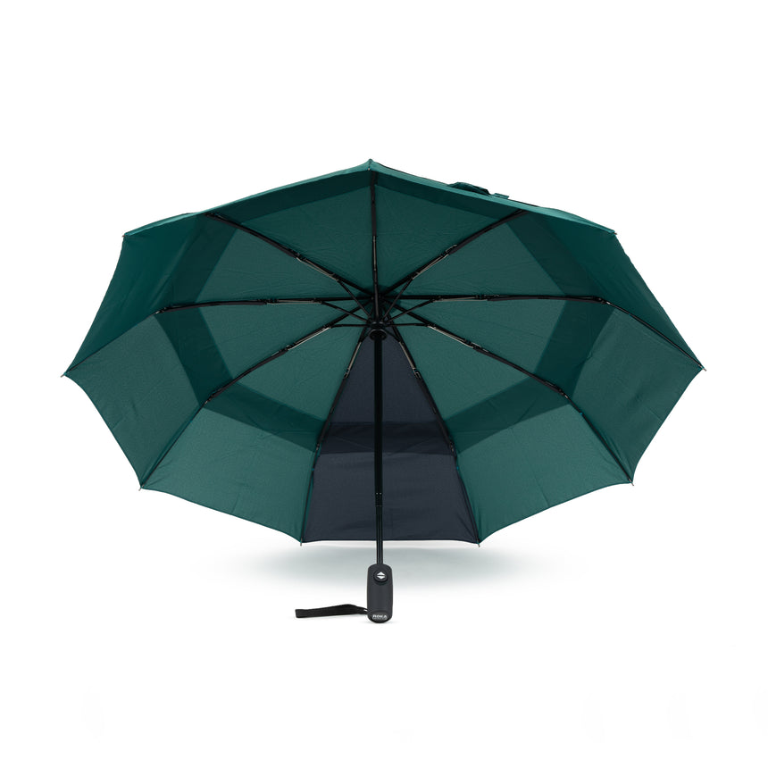 Roka London Waterloo Sustainable Umbrella,Teal & Midnight