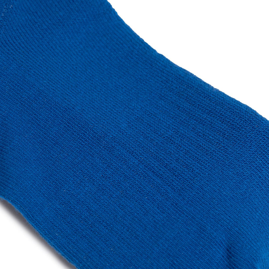 Roka London Wembley Organic Cotton Ankle Socks, Bright Blue