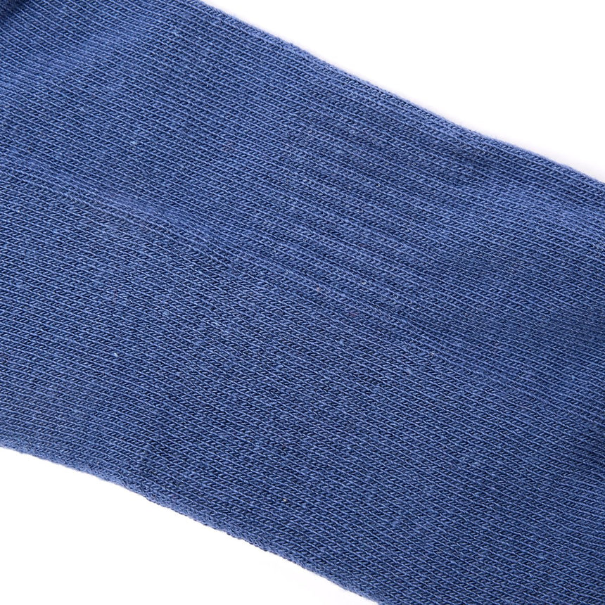 Roka London Wembley Organic Cotton Ankle Socks, Coastal Blue