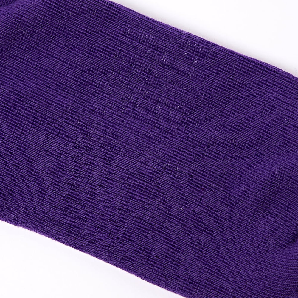 Roka London Wembley Organic Cotton Ankle Socks, Purple