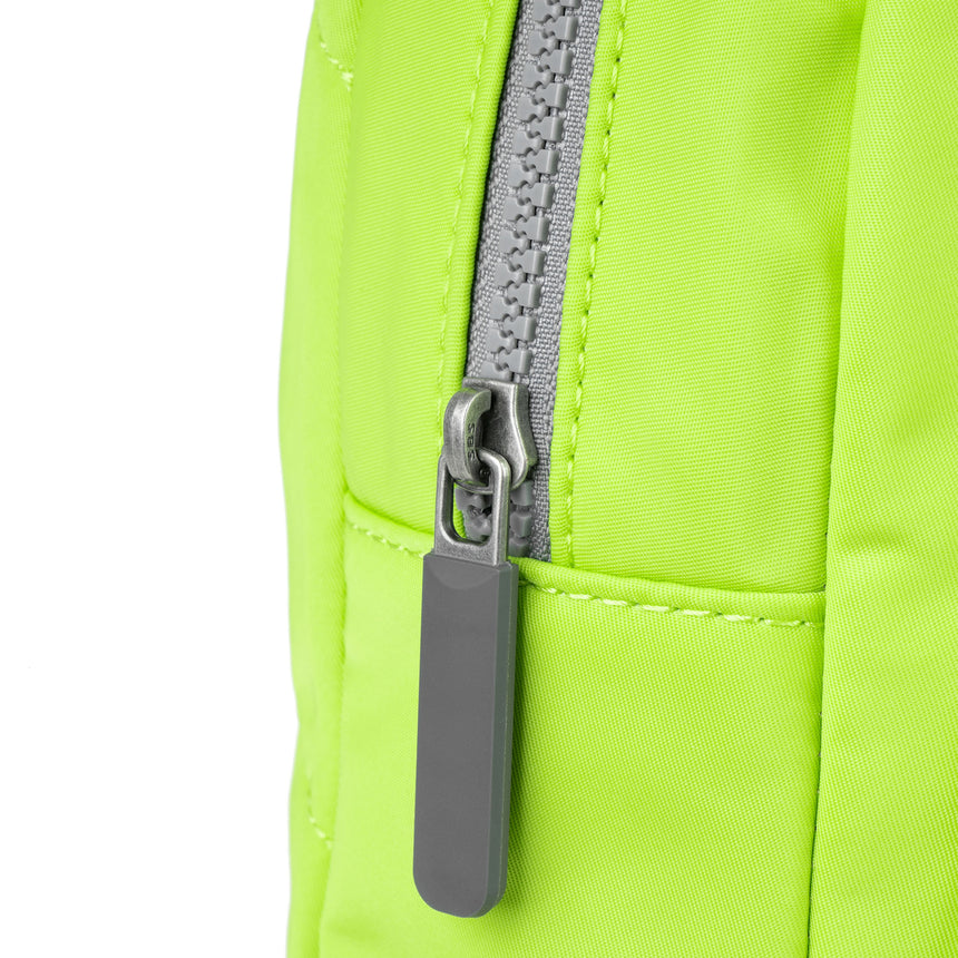 Roka London Willesden B XL Crossbody Bag, Lime (Recycled Nylon)