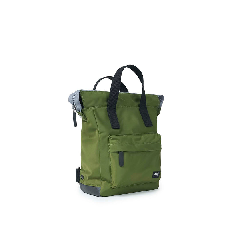 Roka London Black Label, Bantry B Small Rucksack, Avocado (Sustainable Nylon)