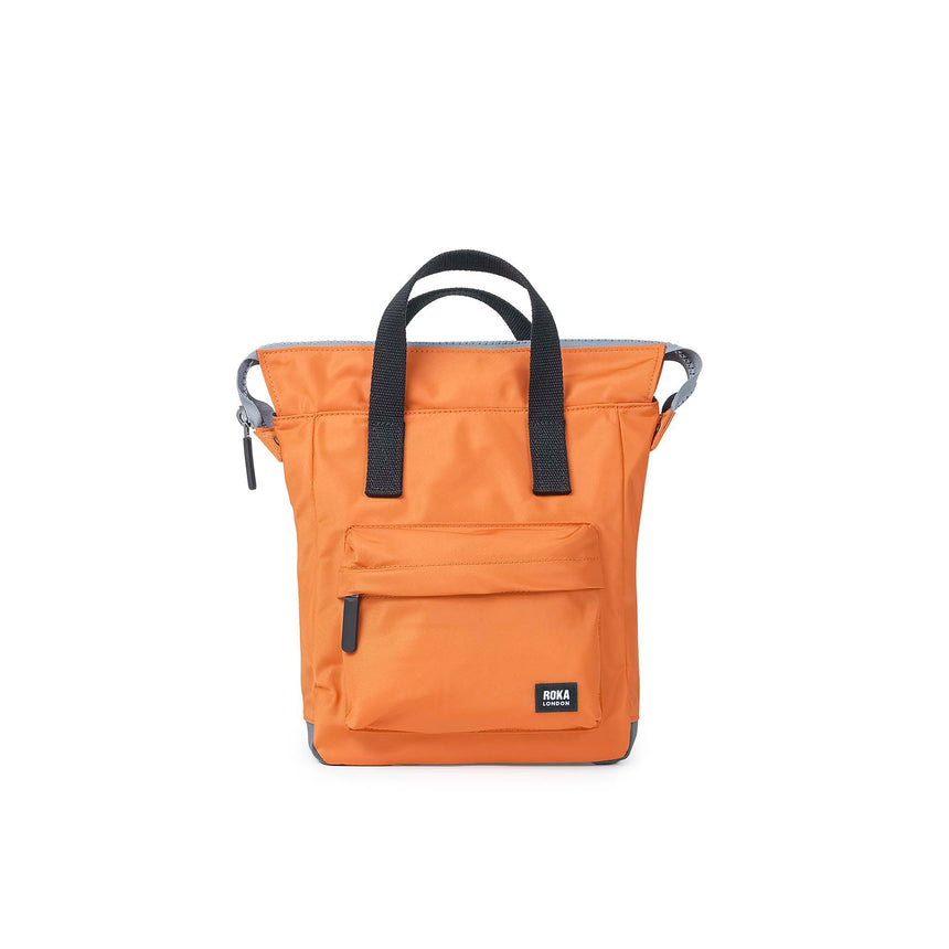 Roka London Black Label, Bantry B Small Rucksack, Burnt Orange (Sustainable Nylon)