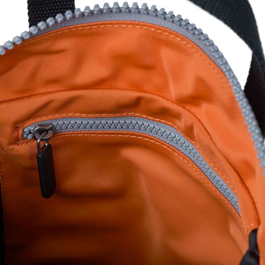 Roka London Black Label, Bantry B Small Rucksack, Burnt Orange (Sustainable Nylon)