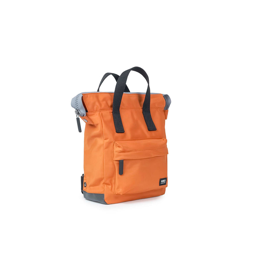 Roka London Black Label, Bantry B Small Rucksack, Burnt Orange (Sustainable Nylon)