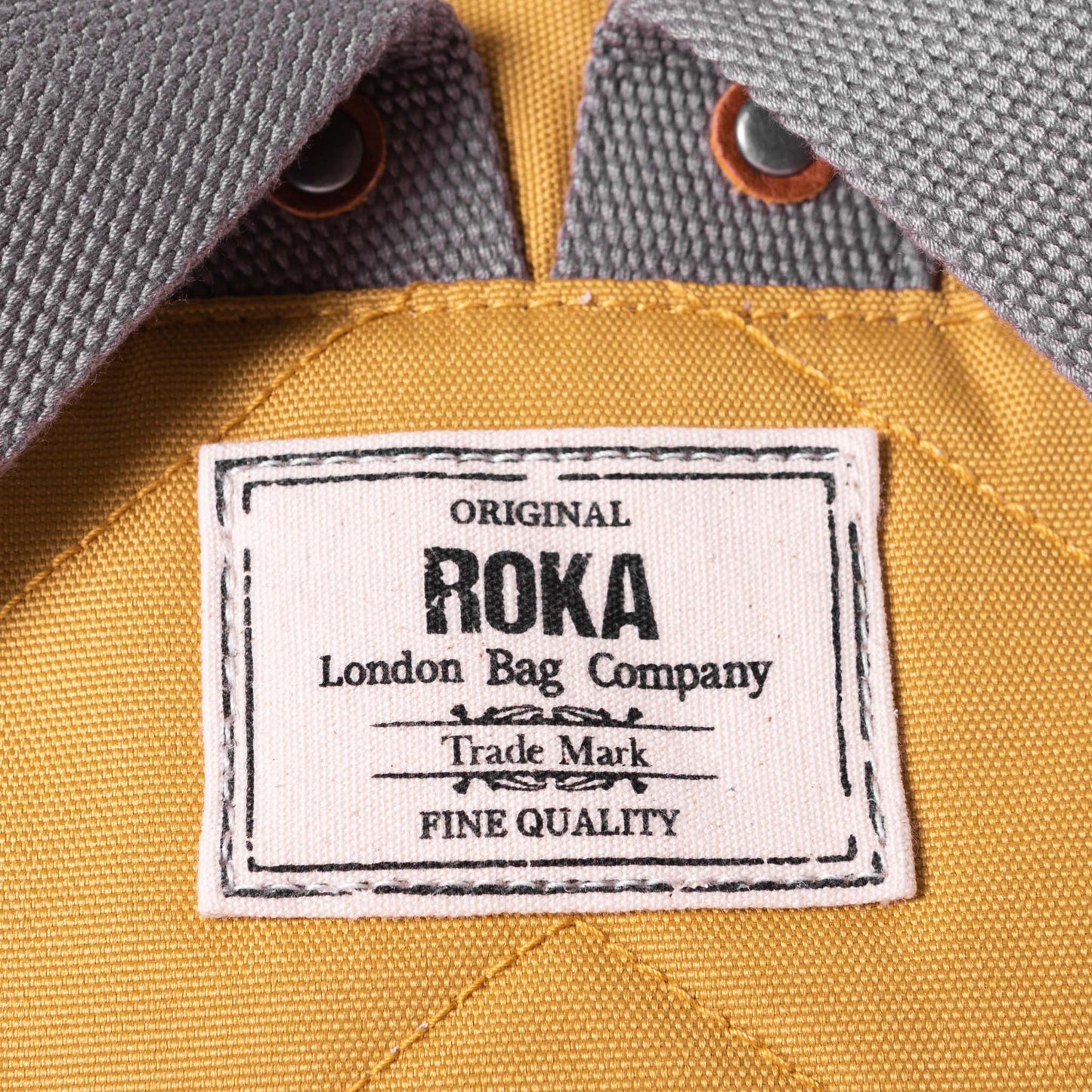 Roka London Bantry B Small Rucksack, Flax (Sustainable Canvas)