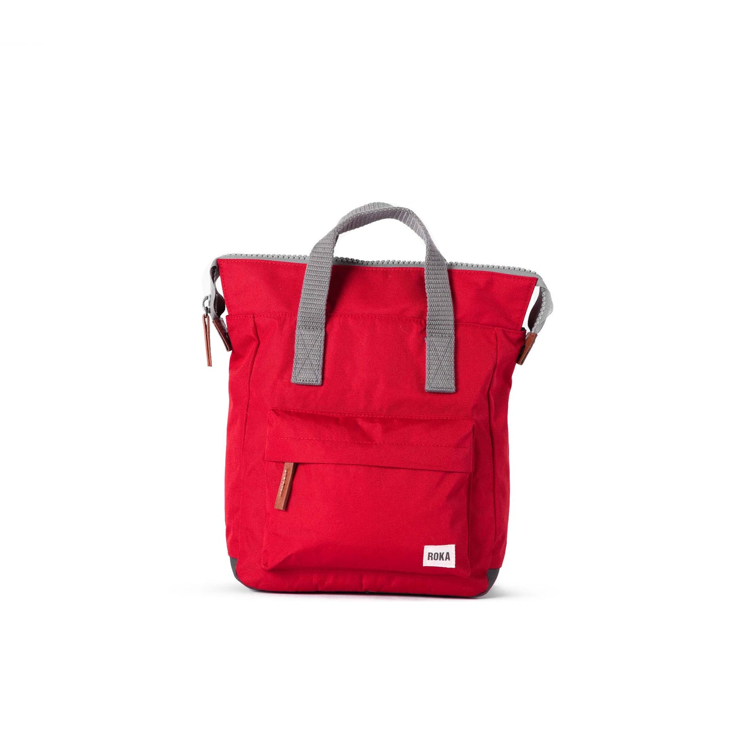 Roka London Bantry B Small Rucksack, Mars Red ( Sustainable Canvas)