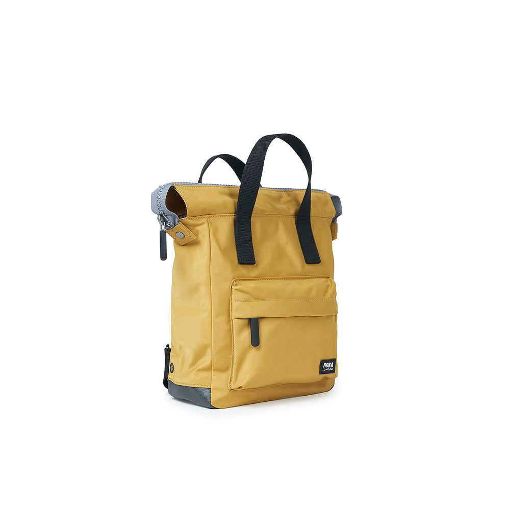 Roka London Black Label, Bantry B Small Rucksack, Corn (Sustainable Nylon)
