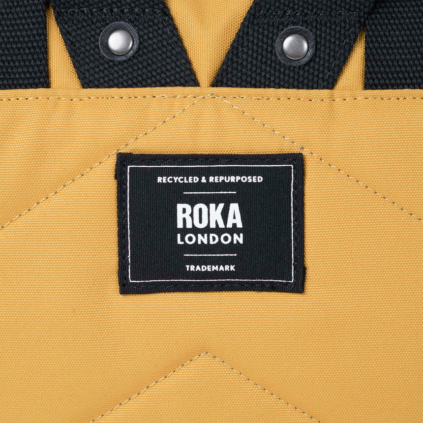 Roka London Black Label, Canfield B Rucksack, Flax (Sustainable Canvas)