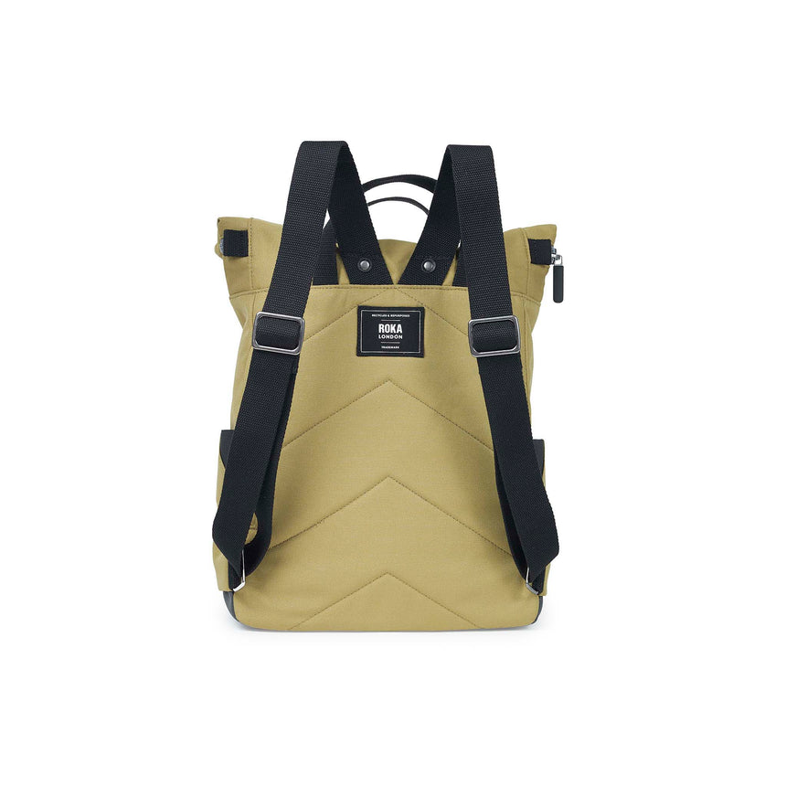 Roka London Black Label, Canfield B Rucksack, Khaki (Sustainable Canvas)