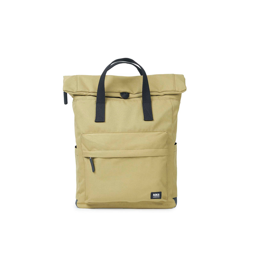 Roka London Black Label, Canfield B Rucksack, Khaki (Sustainable Canvas)