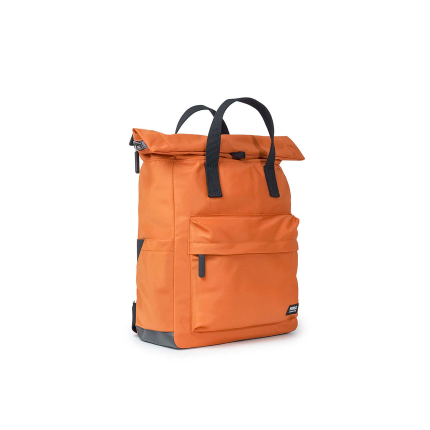 Roka London Black Label, Canfield B Medium Rucksack, Burnt Orange (Sustainable Nylon)