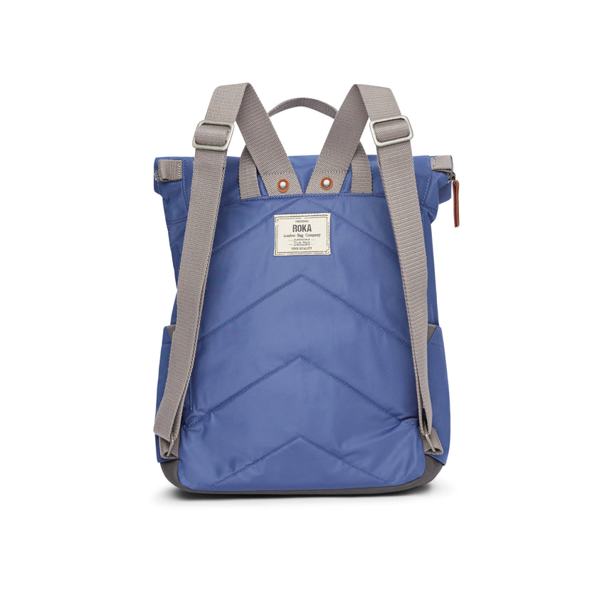 Roka London Canfield B Sustainable Nylon Rucksack, Burnt Blue