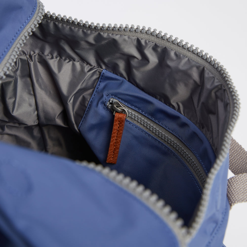 Roka London Canfield B Sustainable Nylon Rucksack, Burnt Blue
