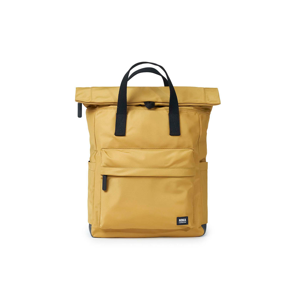 Roka London Black Label, Canfield B Medium Rucksack, Corn (Sustainable Nylon)
