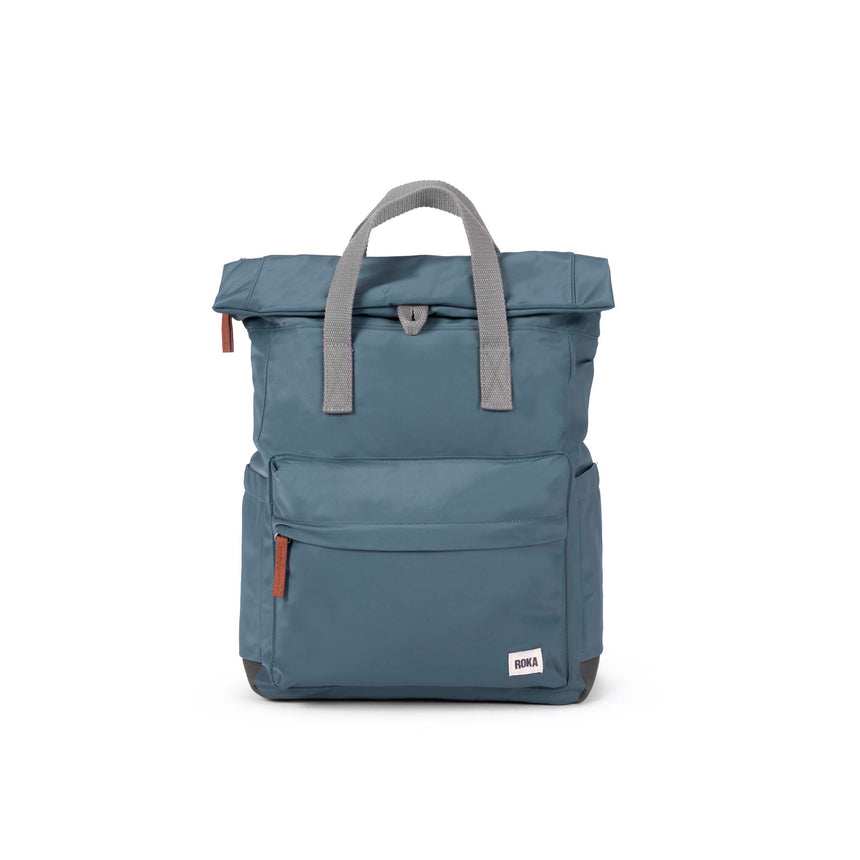 Roka London Canfield B Sustainable Nylon Rucksack, Airforce