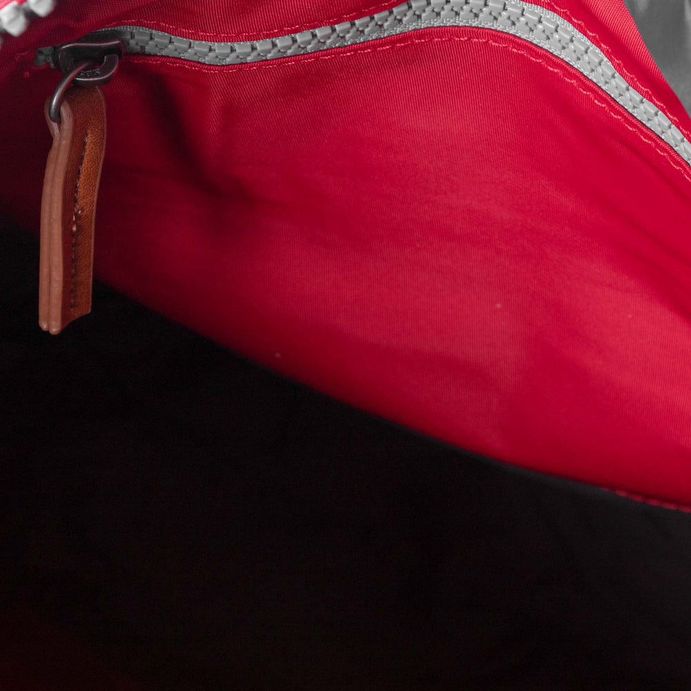 Roka London Canfield B Sustainable Nylon Rucksack, Cranberry