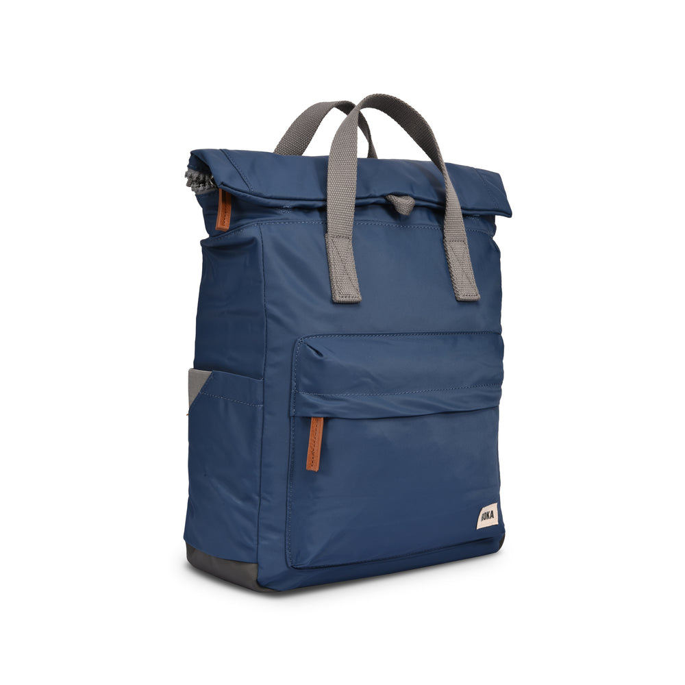 Roka London Canfield B Medium Sustainable Nylon Rucksack, Pacific